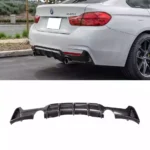 Karbono išvaizdos (1x1) galinio buferio difuzorius skirtas BMW F32, F33, F36