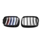 Juodos, blizgios, dvigubos "3M" stiliaus grotelės skirtos BMW E39 - Image 3