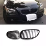 Juodos, blizgios, viengubos grotelės skirtos BMW E60, E61