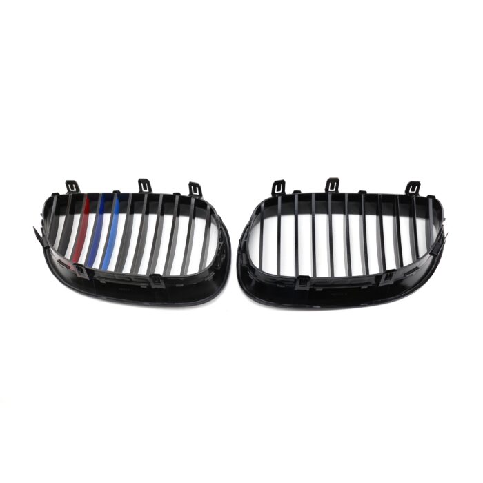 Juodos, blizgios, viengubos "3M" stiliaus grotelės skirtos BMW E60, E61 - Image 3