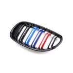 Juodos, blizgios, dvigubos "3M" stiliaus grotelės skirtos BMW E60, E61 - Image 3