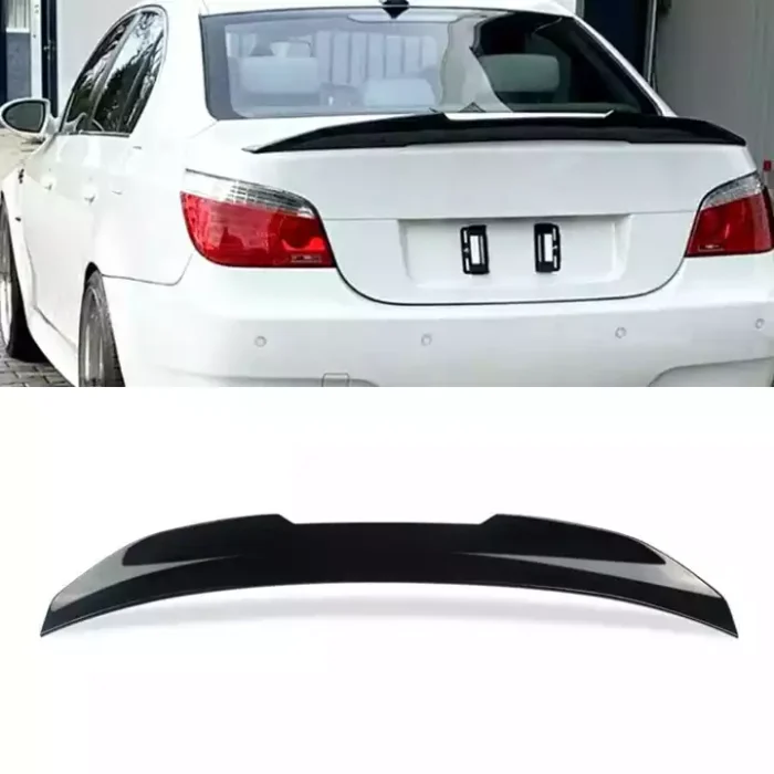 Juodas, blizgus PSM stiliaus spoileris skirtas BMW E60 - Image 1