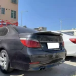 Juodas, blizgus PSM stiliaus spoileris skirtas BMW E60 - Image 5