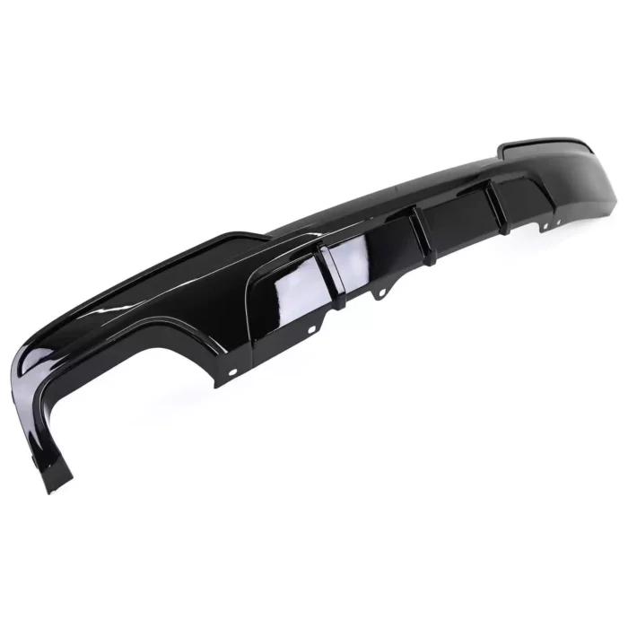 Juodas, blizgus (2x0) galinio buferio difuzorius skirtas BMW F10, F11 - Image 5