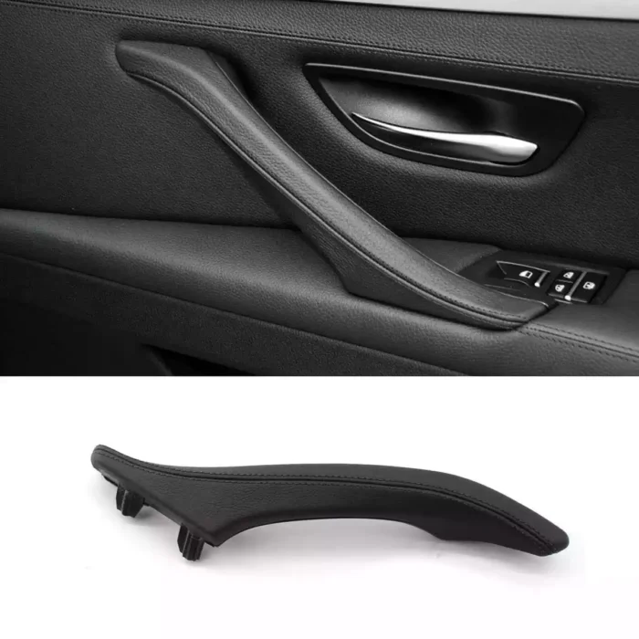 Keleivio odinė durų rankena, juodos spalvos, skirta BMW F10, F11 - Image 1