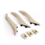 Salono durų rankenų komplektas, „beige” spalvos, odinis, skirtas BMW F10, F11 - Image 2