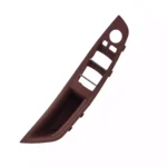 Salono durų rankenų komplektas, „red wine” spalvos, odinis, skirtas BMW F10, F11 - Image 3