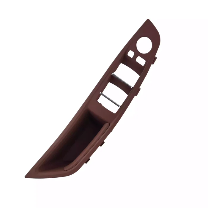 Salono durų rankenų komplektas, „red wine” spalvos, odinis, skirtas BMW F10, F11 - Image 3