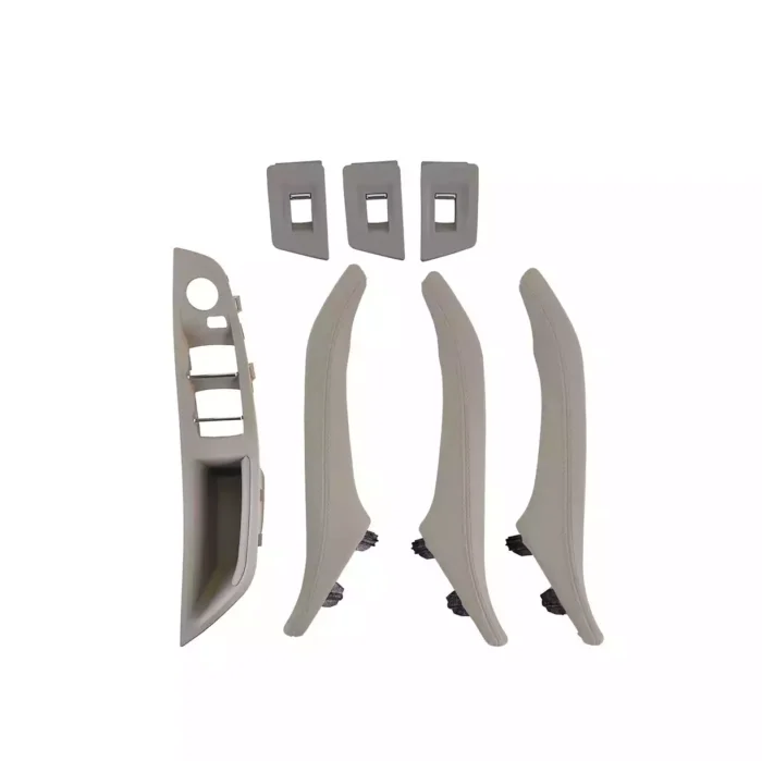 Salono durų rankenų komplektas, „oyster” spalvos, odinis, skirtas BMW F10, F11 - Image 1