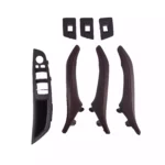 Salono durų rankenų komplektas, "mocha" spalvos, odinis, skirtas BMW F10, F11