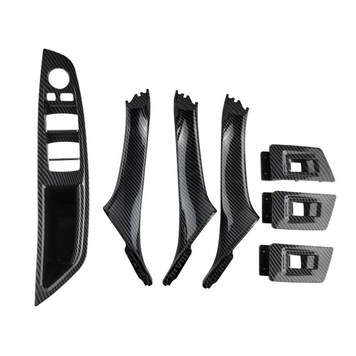 Karbono išvaizdos, salono durų rankenų komplektas skirtas BMW F10, F11 - Image 1