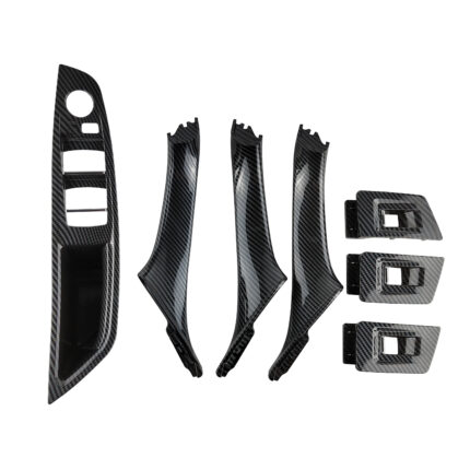 Karbono išvaizdos, salono durų rankenų komplektas skirtas BMW F10, F11