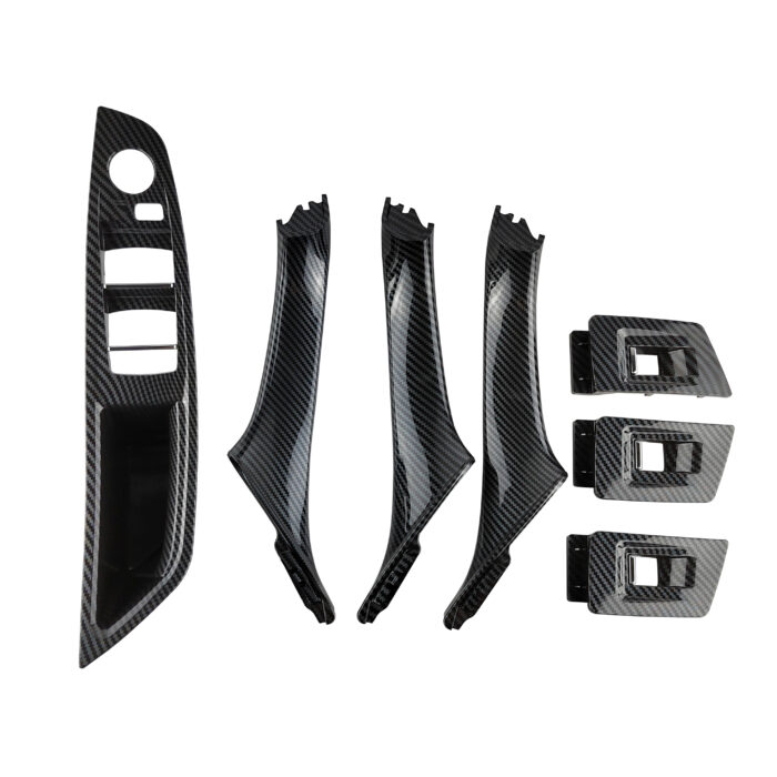 Karbono išvaizdos, salono durų rankenų komplektas skirtas BMW F10, F11 - Image 1