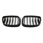 Juodos, blizgios, dvigubos grotelės skirtos BMW F07 GT - Image 3