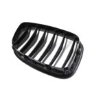 Juodos, blizgios, dvigubos grotelės skirtos BMW F07 GT - Image 5