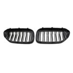 Juodos, blizgios, dvigubos grotelės skirtos BMW G30, G31 PRE-LCI (2017-2020) - Image 3