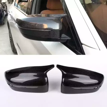 Karbono išvaizdos veidrodelių dangteliai skirti BMW G30, G31, G11, G12, G32