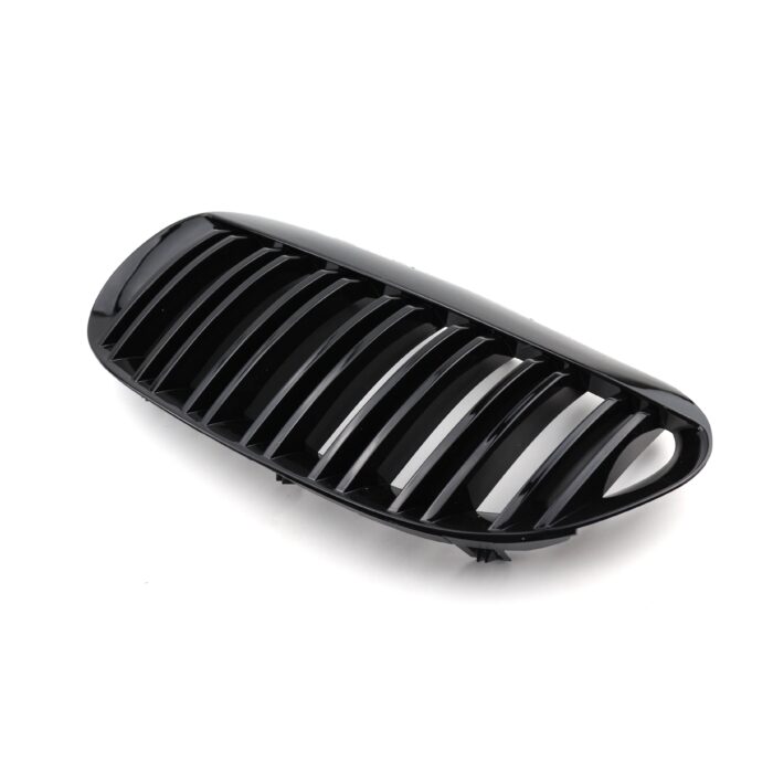Juodos, blizgios, dvigubos grotelės skirtos BMW E63, E64 - Image 4