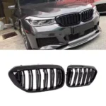 Juodos, blizgios, dvigubos grotelės skirtos BMW G32