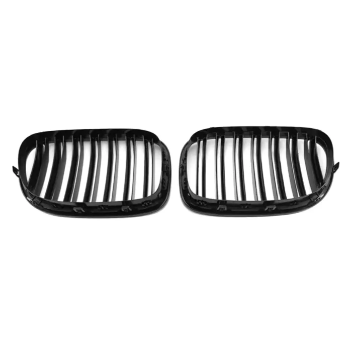 Juodos, blizgios, dvigubos grotelės skirtos BMW F01, F02 - Image 3