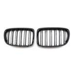 Juodos, blizgios, dvigubos grotelės skirtos BMW E84 - Image 2