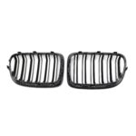 Juodos, blizgios, dvigubos grotelės skirtos BMW E84 - Image 3