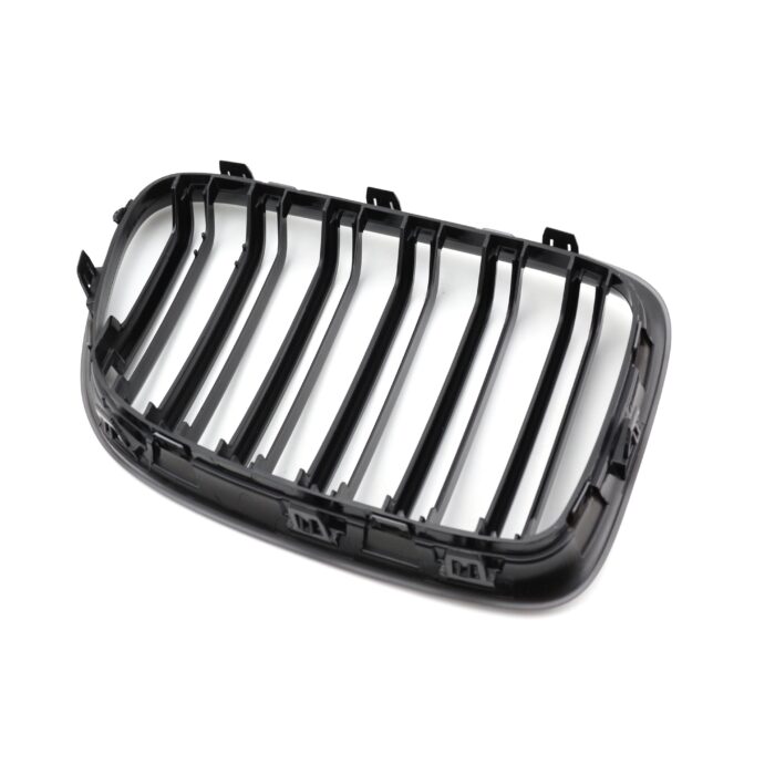 Juodos, blizgios, dvigubos grotelės skirtos BMW E84 - Image 5