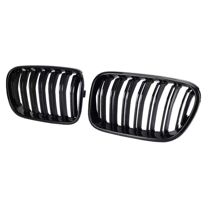 Juodos, blizgios, dvigubos grotelės skirtos F25 PRE-LCI (2010-2014) - Image 3