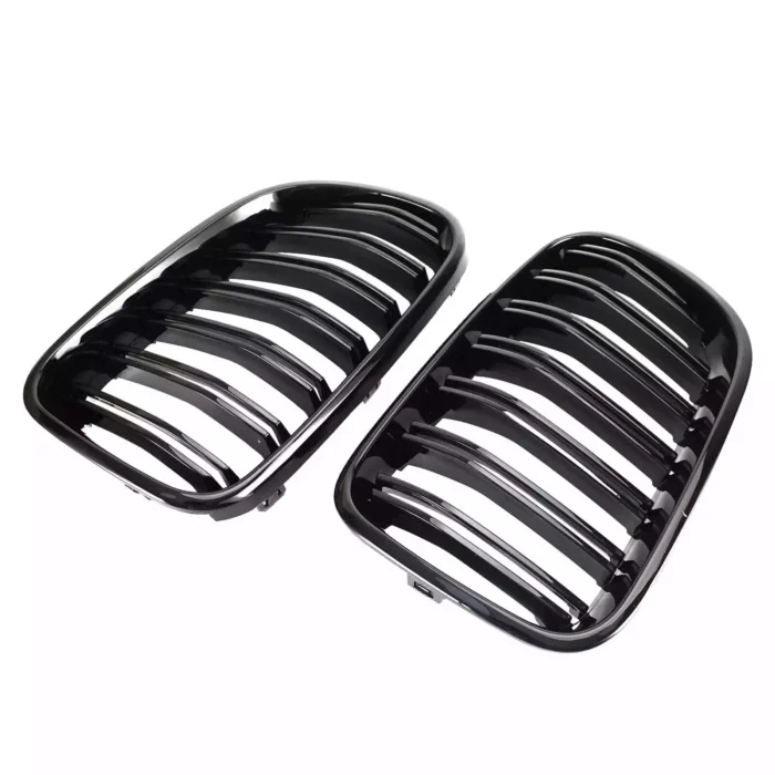 Juodos, blizgios, dvigubos grotelės skirtos F25 PRE-LCI (2010-2014) - Image 4