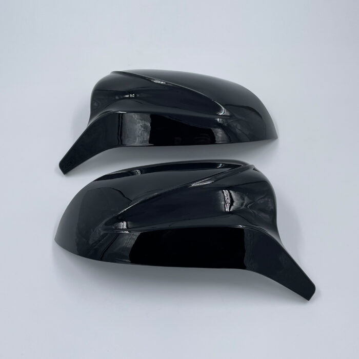 Juodi, blizgūs veidrodelių dangteliai skirti BMW G01, G02, G05, G06 - Image 3