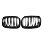 Juodos, blizgios, dvigubos grotelės skirtos BMW E53 PRE-LCI (1999-2003) - Image 3