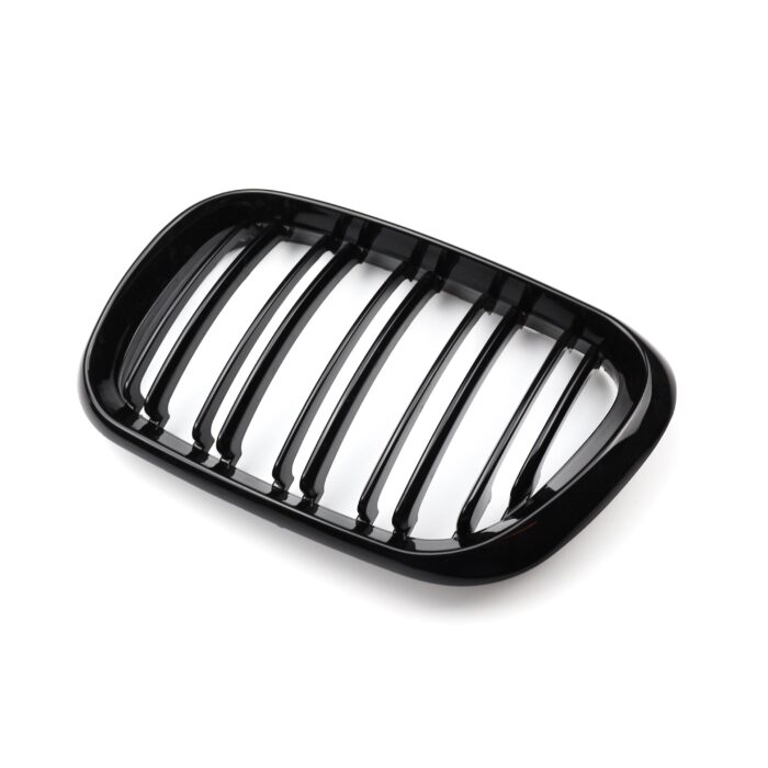 Juodos, blizgios, dvigubos grotelės skirtos BMW E53 PRE-LCI (1999-2003) - Image 4