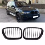 Juodos, blizgios, viengubos grotelės skirtos BMW E53 (99-02)