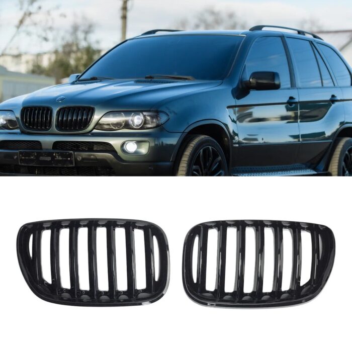 Juodos, blizgios, viengubos grotelės skirtos BMW E53 (03-06) - Image 1