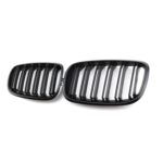 Juodos, matinės, dvigubos grotelės skirtos BMW E70, E71