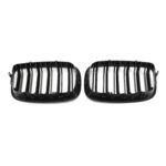 Juodos, matinės, dvigubos grotelės skirtos BMW E70, E71 - Image 3