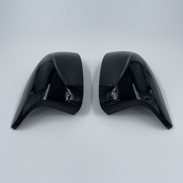 Juodi, blizgūs veidrodelių dangteliai skirti BMW F15, F16, F25, F26 - Image 1