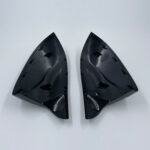 Juodi, blizgūs veidrodelių dangteliai skirti BMW F15, F16, F25, F26 - Image 2