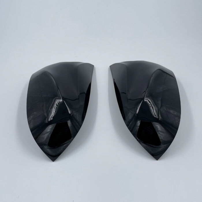 Juodi, blizgūs veidrodelių dangteliai skirti BMW F15, F16, F25, F26 - Image 3