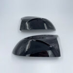 Juodi, blizgūs veidrodelių dangteliai skirti BMW F15, F16, F25, F26 - Image 4
