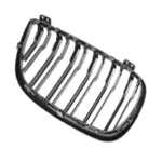 Juodos, blizgios, dvigubos grotelės skirtos BMW E81, E82, E87, E88 (2004-2007) - Image 4