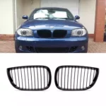 Juodos, matinės, viengubos grotelės skirtos BMW E81, E82, E87, E88 (2004-2007)