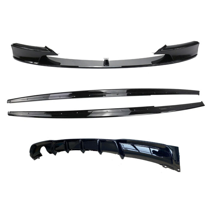 Juodas, blizgus spoilerių, apdailų komplektas skirtas BMW F30, F31 - Image 1