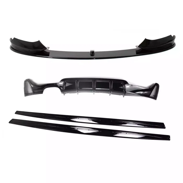 Juodas, blizgus spoilerių, apdailų komplektas skirtas BMW F32, F33, F36 - Image 1