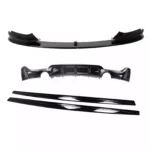 Juodas, blizgus spoilerių, apdailų komplektas skirtas BMW F32, F33, F36