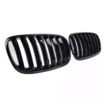 Juodos, blizgios, viengubos grotelės skirtos BMW E70, E71