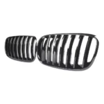 Juodos, blizgios, viengubos grotelės skirtos BMW E70, E71 - Image 2