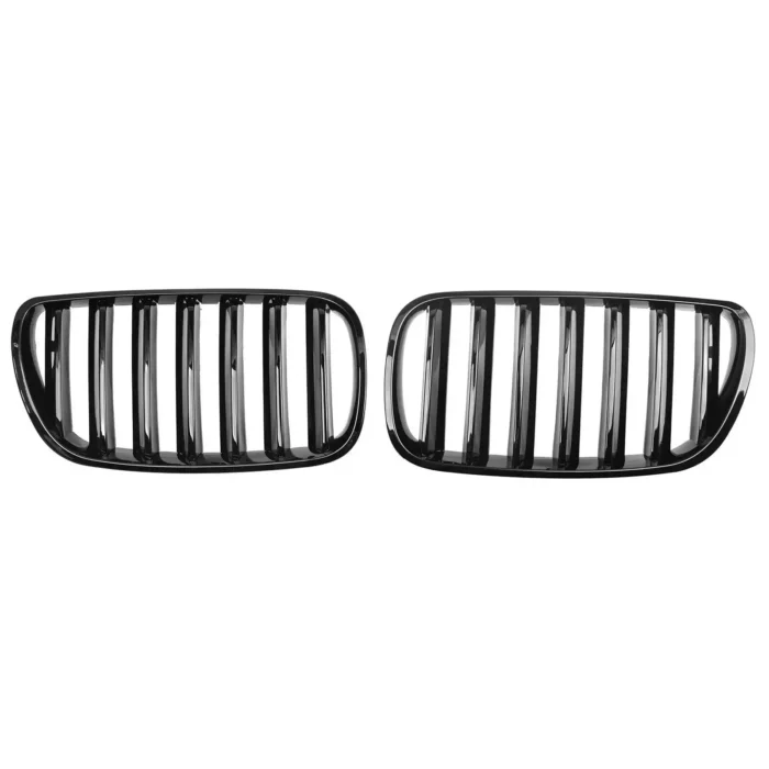 Juodos, blizgios, viengubos grotelės skirtos BMW E83 - Image 2