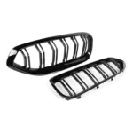 Juodos, blizgios, dvigubos grotelės skirtos BMW G29 - Image 3