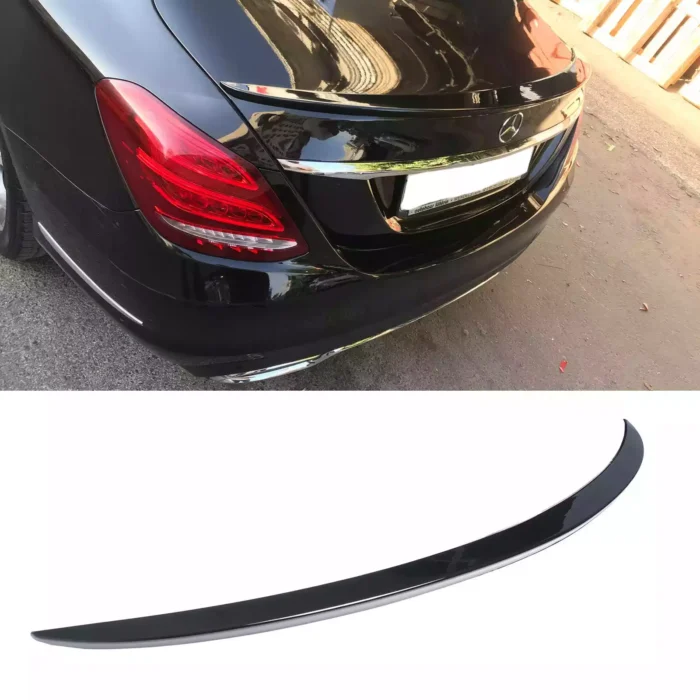 Juodas, blizgus spoileris skirtas Mercedes-Benz W205 - Image 1